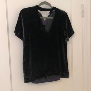 Madewell Velvet Top
